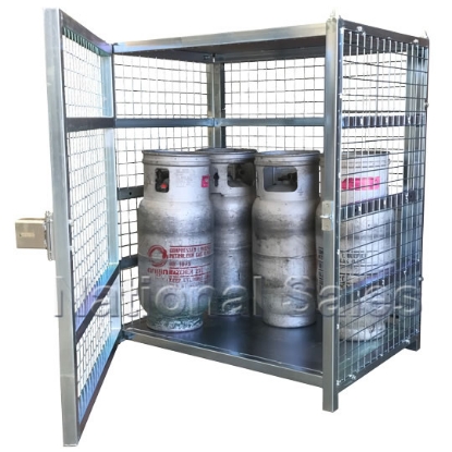 Picture of 12 x 9 KG  or 6 x Forklift Bottles Gas Storage Cage - Perth