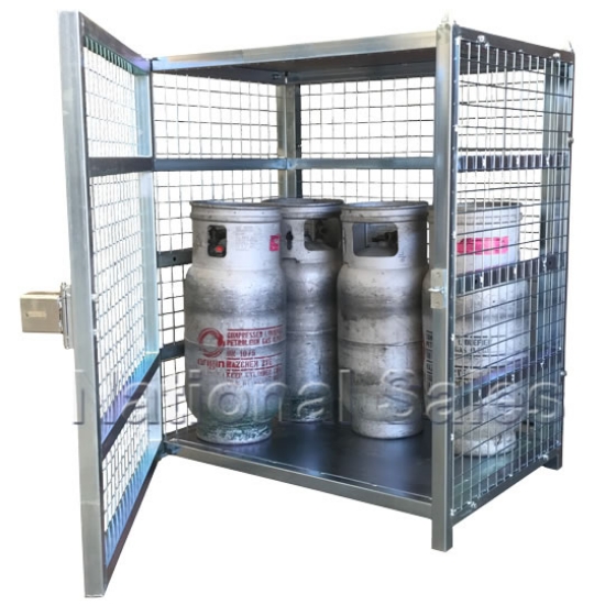 Picture of 12 x 9 KG  or 6 x Forklift Bottles Gas Storage Cage - Perth